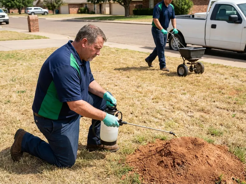 Fire Ant Mound Drenching & Turf Broadcast Defense in Lubbock, LA